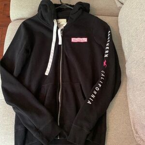 Hollister full zip hoodie. Size small